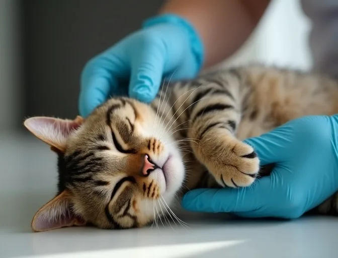 Specialist carefully handling a deceased cat with dignity in Keilor